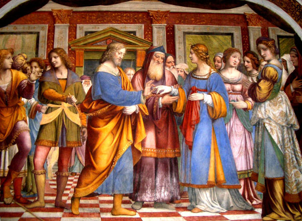 the engagement of virgin mary